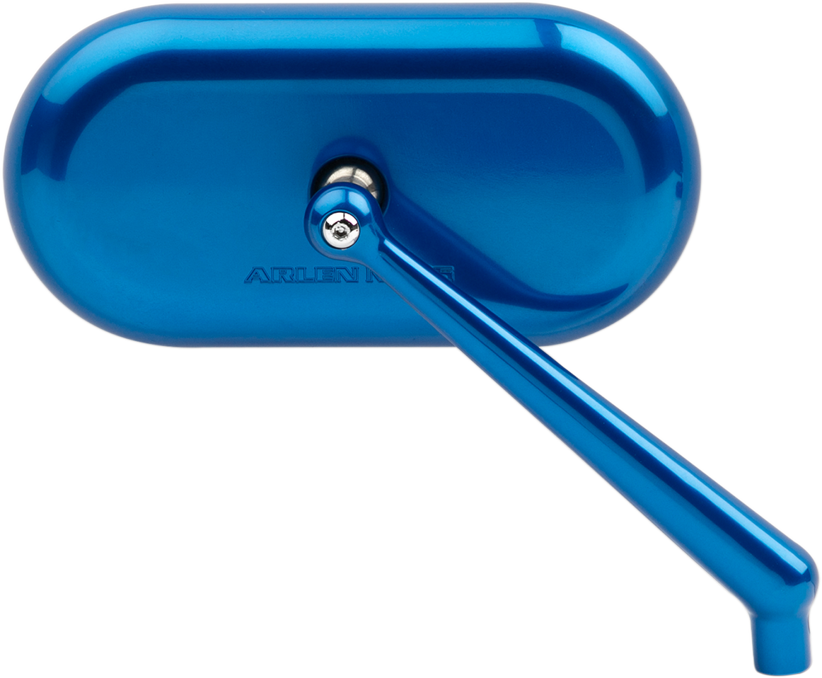 Arlen Ness Oval Mirror Blue Right 13-177