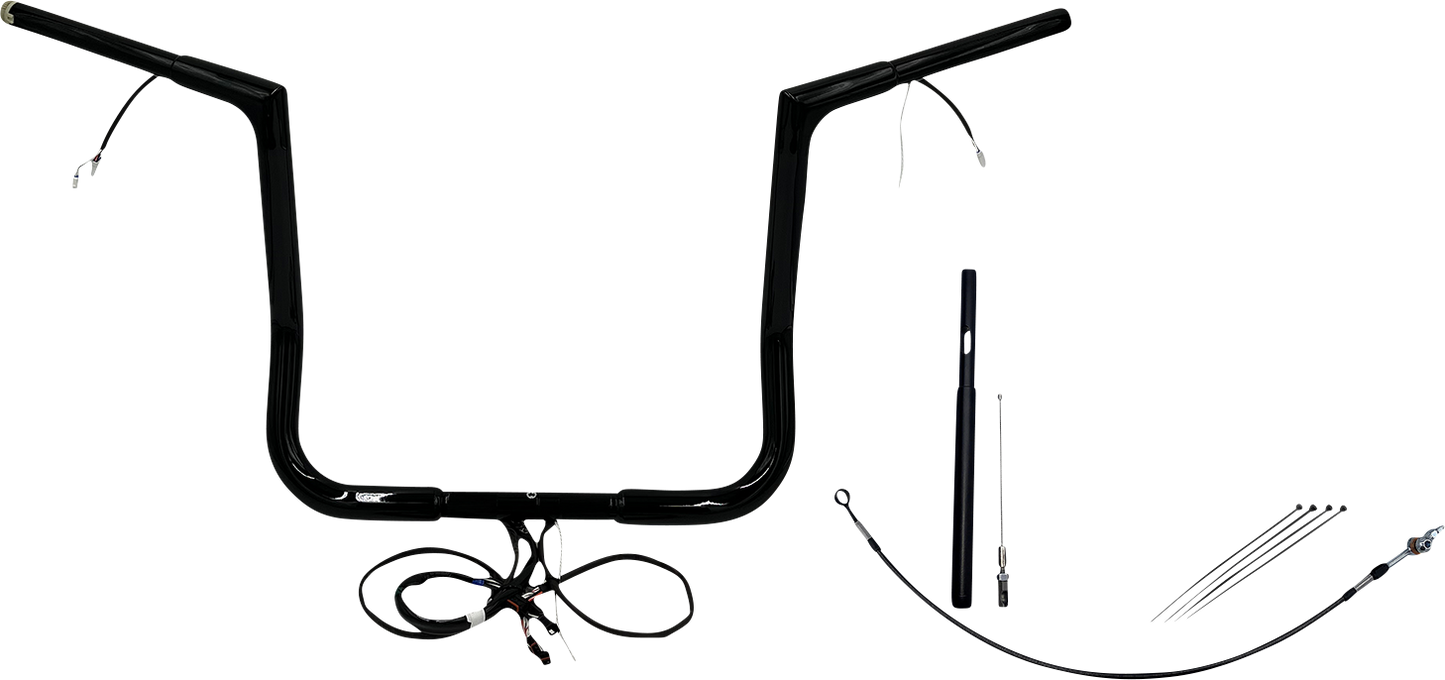 Fat Baggers, Inc. Plug & Play EZ Install 1-1/4" Flat Top Handlebar Kit 712014-B