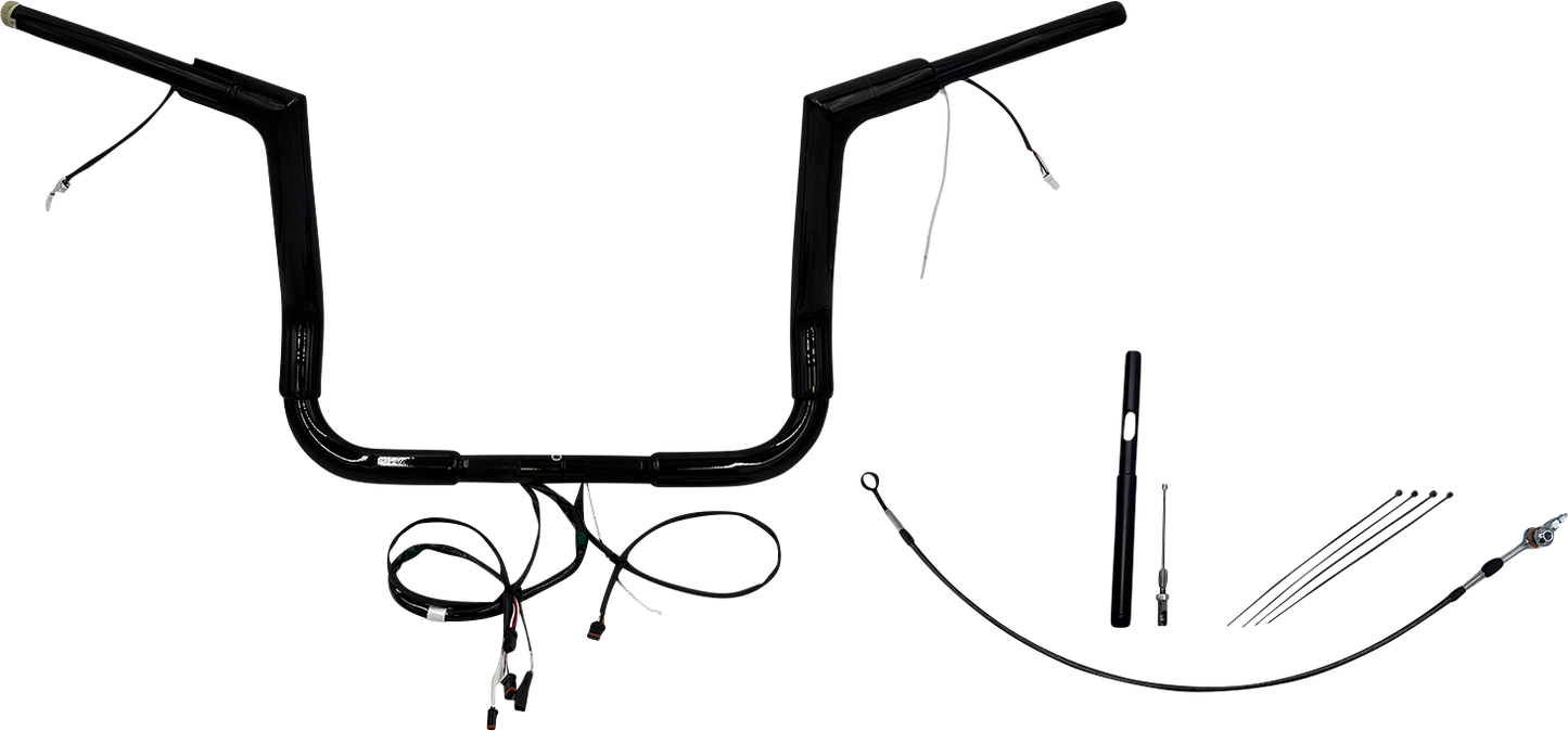 Fat Baggers, Inc. Plug & Play EZ Install 1-1/2" Flat Top Handlebar Kit 612012-B