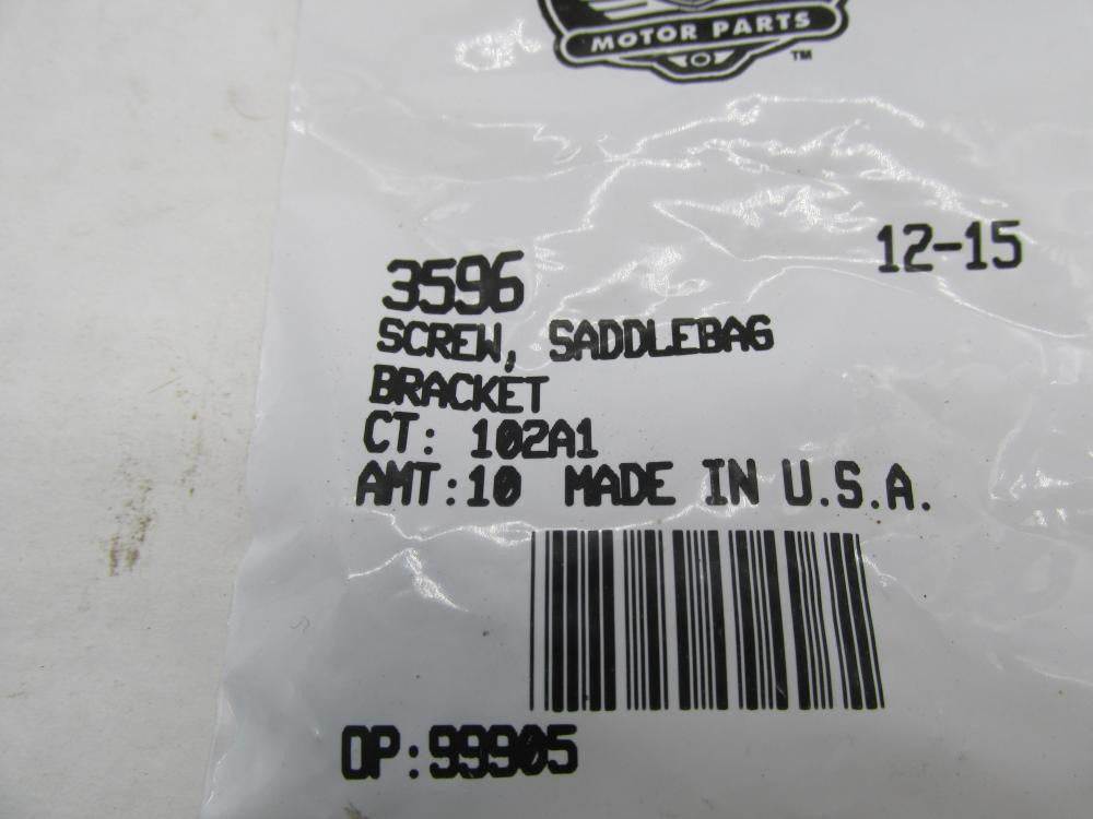 Lot of 2 Harley Davidson Genuine NOS Saddlebag Bracket Screws 3596