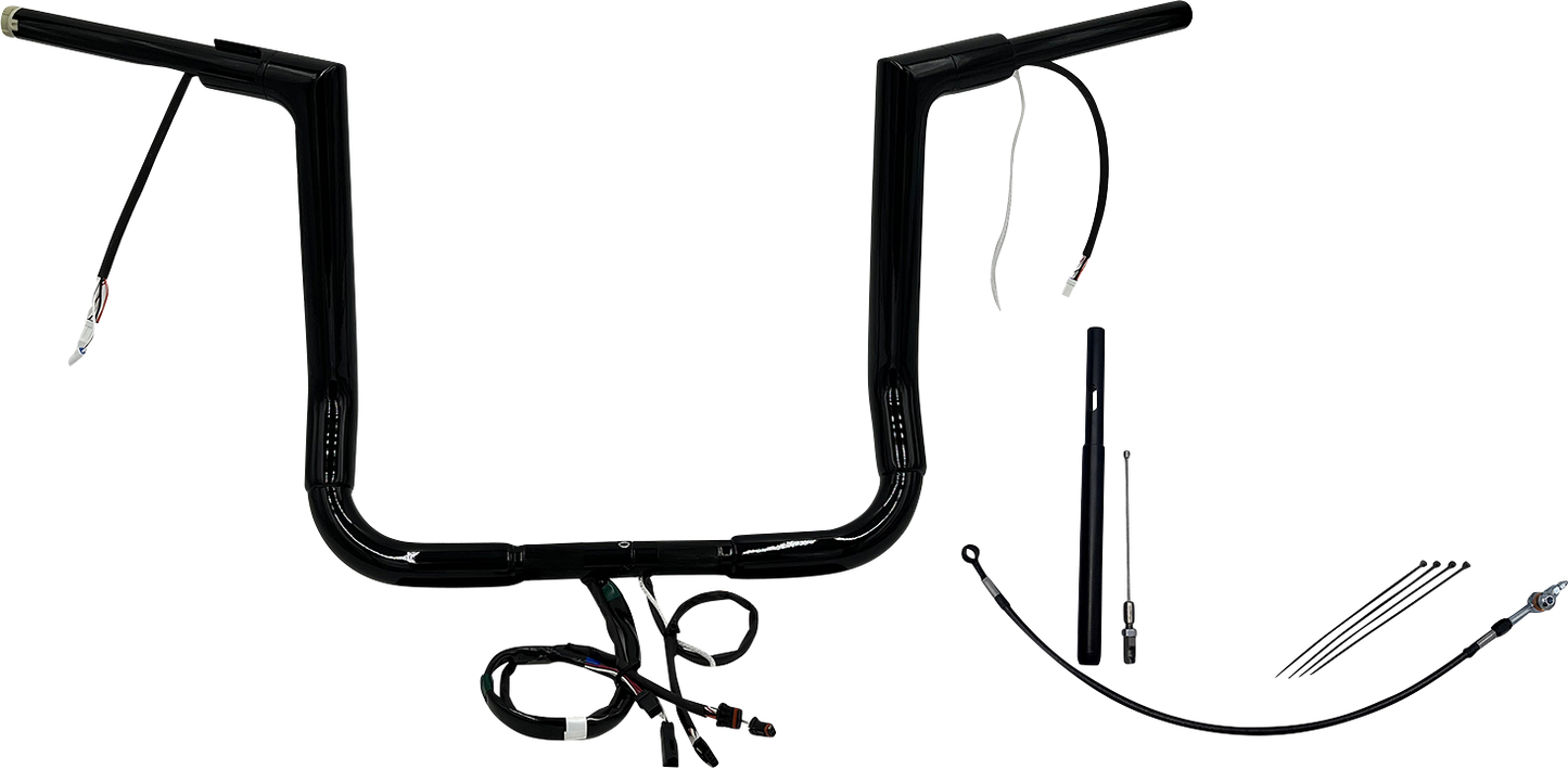 Fat Baggers, Inc. Plug & Play EZ Install 1-1/2" Flat Top Handlebar Kit 612014-B