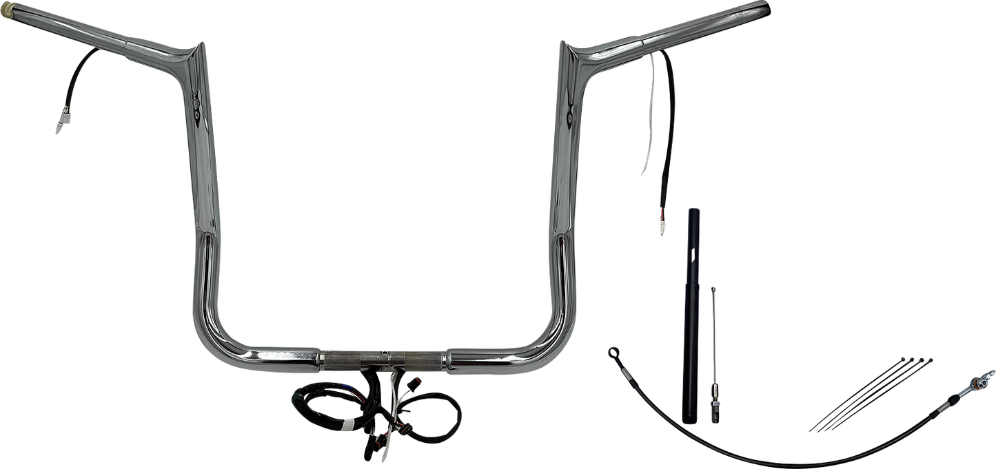 Fat Baggers, Inc. Plug & Play EZ Install 1-1/4" Pointed Top Handlebar Kit 912014