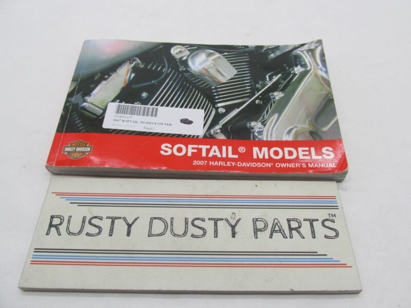 Harley Davidson Official 2007 Softail Models Owners Manual 99469-07
