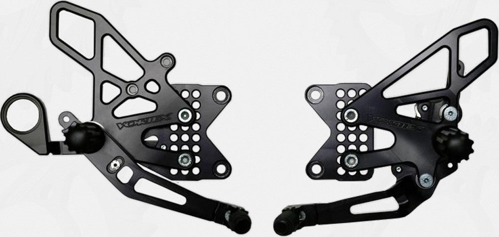 Vortex Adjustable Rear Set Version 2 Black RS188K