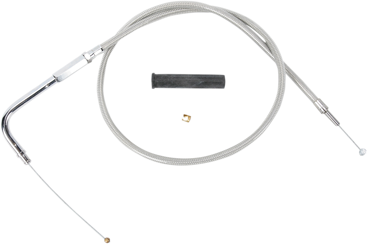 Drag Specialties Alternative Length Braided Throttle Cable 36 3/4in.