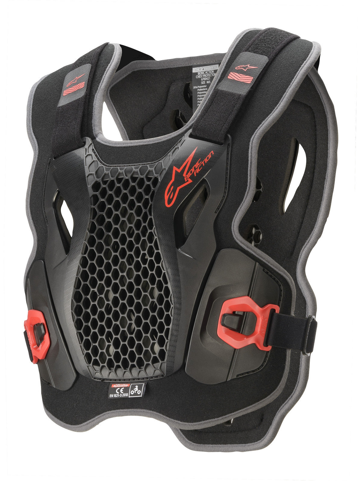 Alpinestars Bionic Action Chest Protector Black/Red MD/XL 6700421-13-M/L