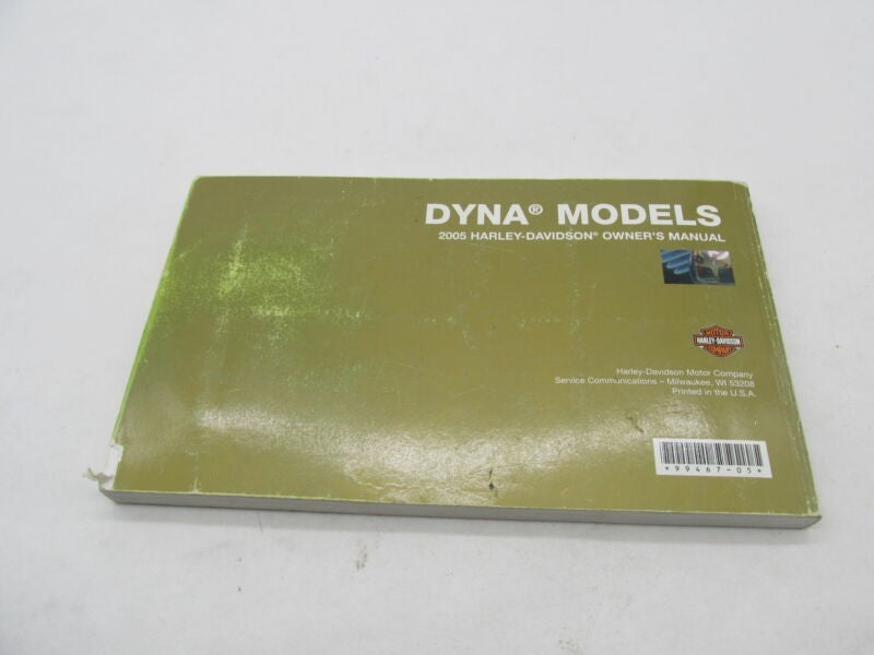 Harley Davidson Official Factory 2005 Dyna Owners Manual 99467-05