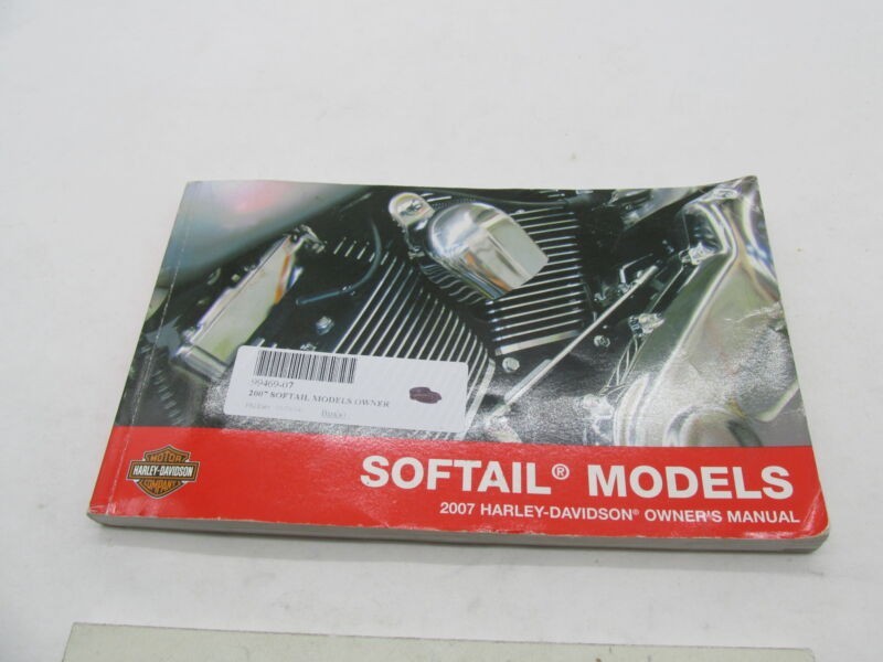 Harley Davidson Official 2007 Softail Models Owners Manual 99469-07