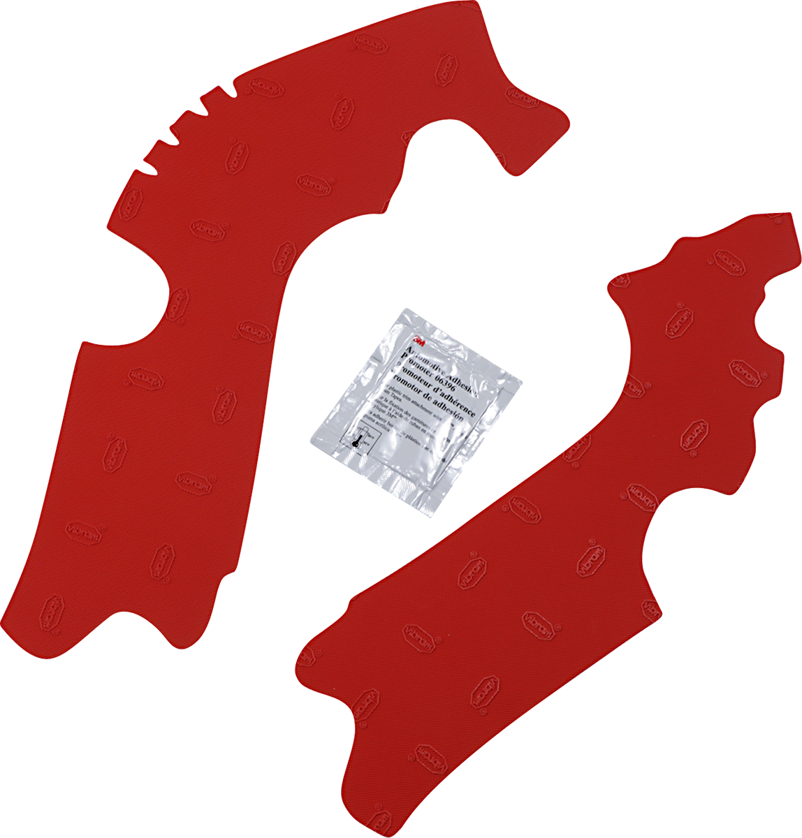 Athena Rubber Frame Pads Red M7332R