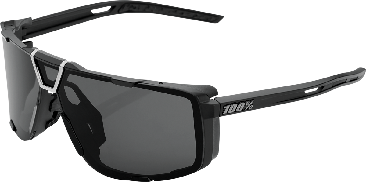 100% Eastcraft Sunglasses Matte Black - Smoke 61045-102-01