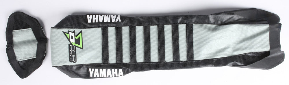 D'COR Seat Covers 2016 Retro Star Yamaha Black/ Grey/Black Ribs 30-50-457