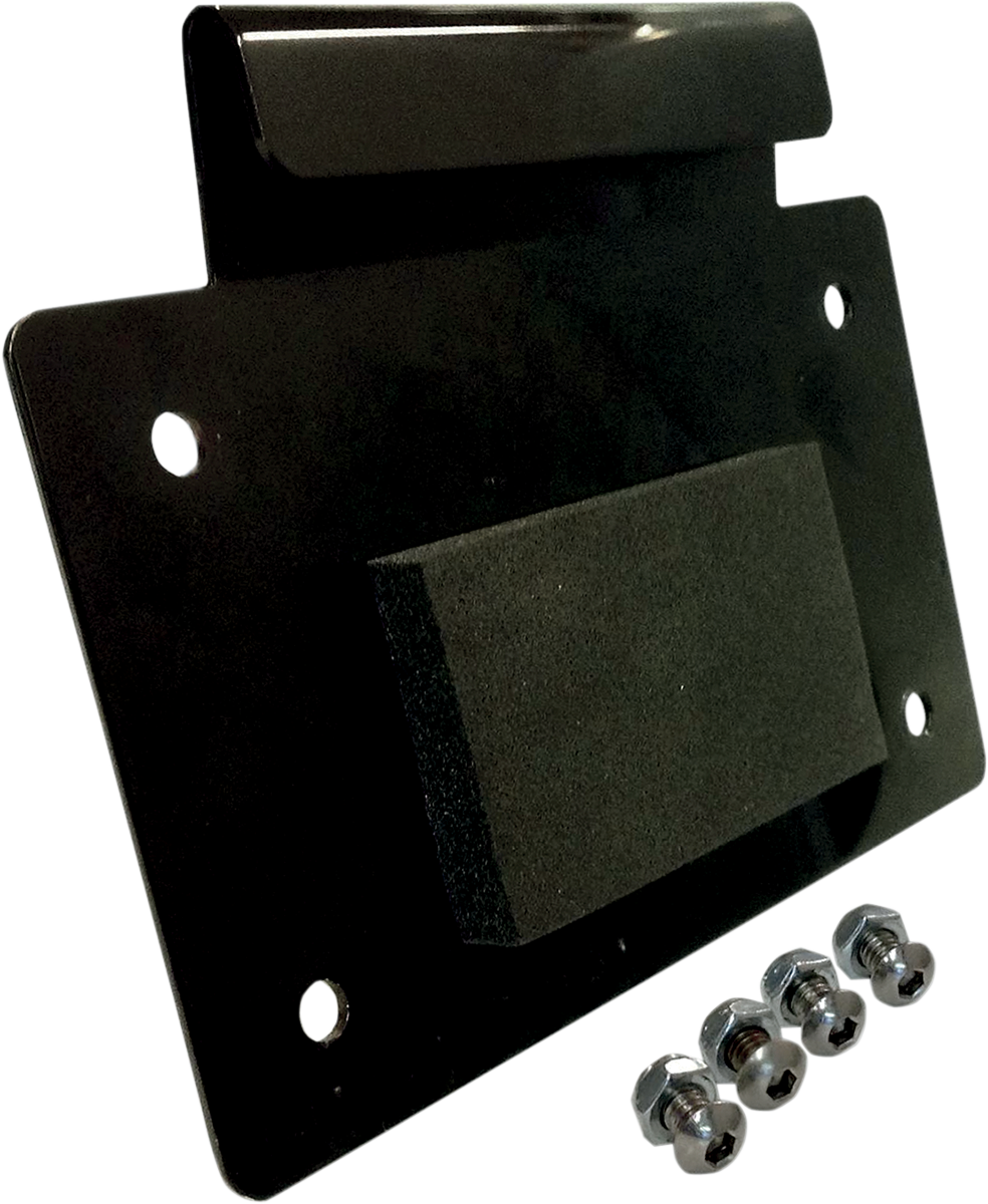 Alloy Art License Plate Mount Anodized Black LD-1