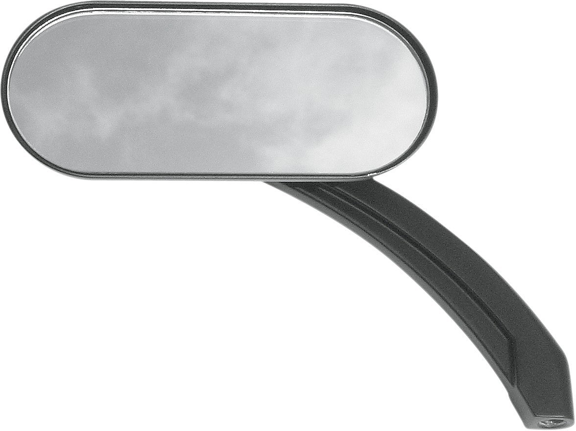 Drag Specialties Oval Mirror Flat Black 0640-0488