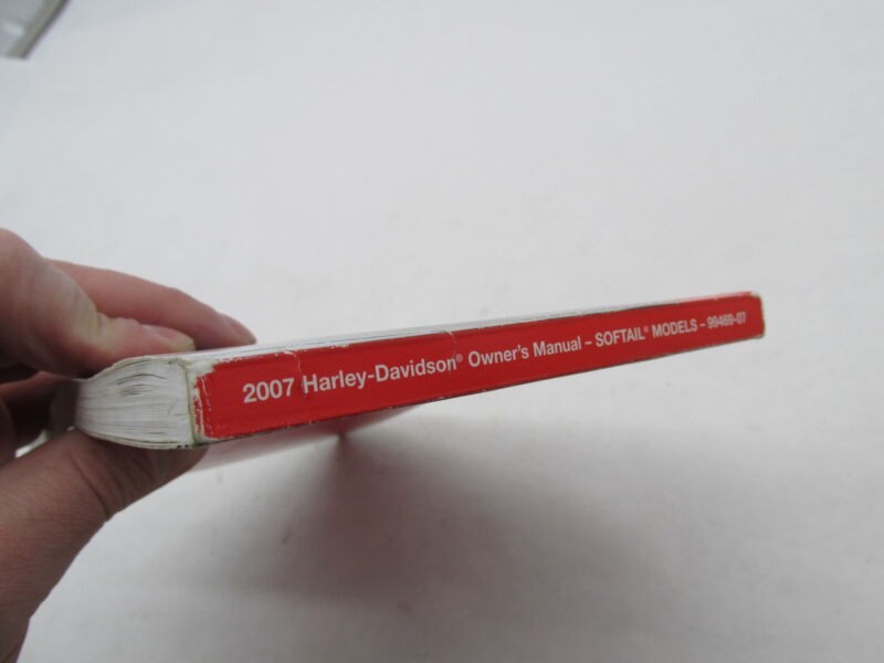 Harley Davidson Official 2007 Softail Models Owners Manual 99469-07