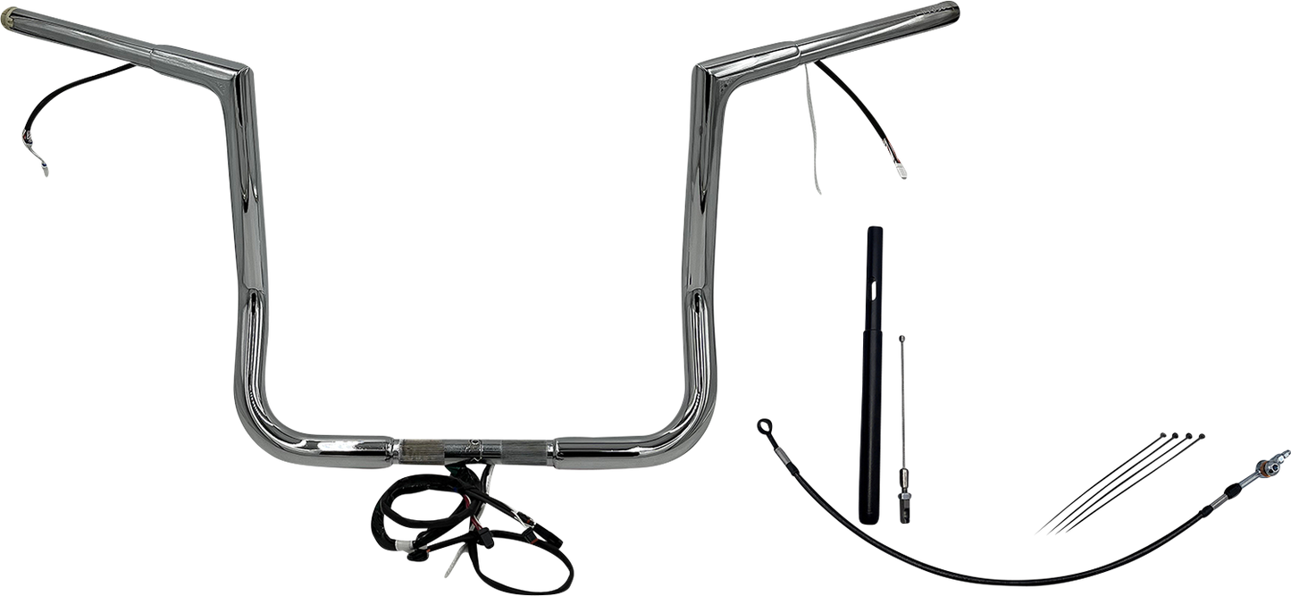 Fat Baggers, Inc. Plug & Play EZ Install 1-1/4" Flat Top Handlebar Kit 702216