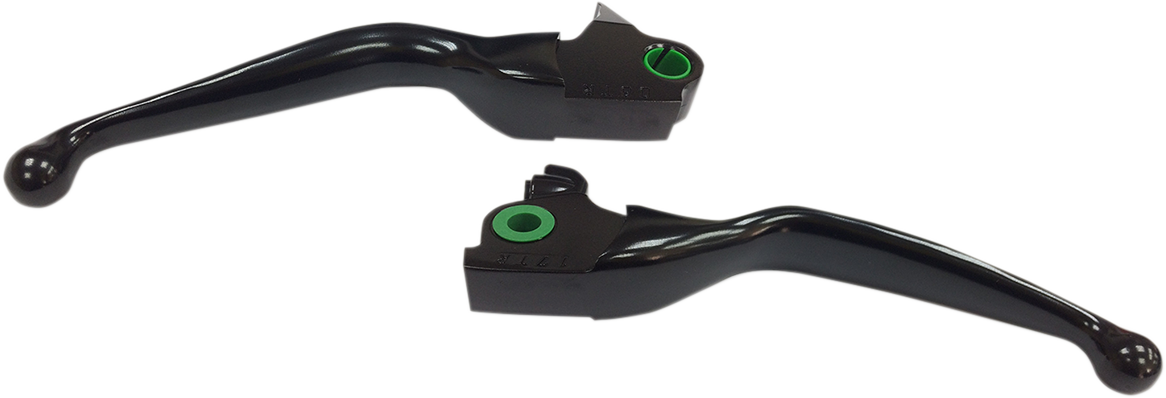 Drag Specialties Smooth Wide Blade Lever Set Black 0610-1979