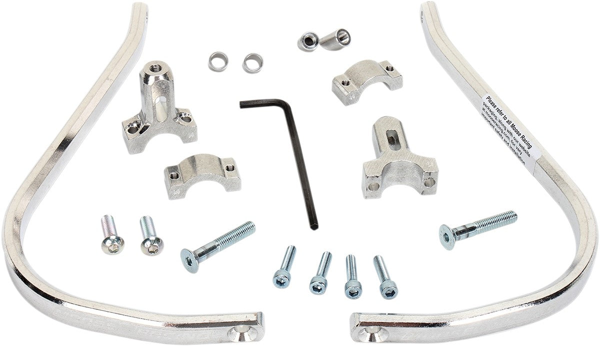Moose Racing Aluminum Handguards Silver 0635-1024