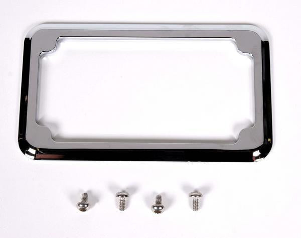 Cycle Visions Beveled License Plate Frame Chrome CV-4615