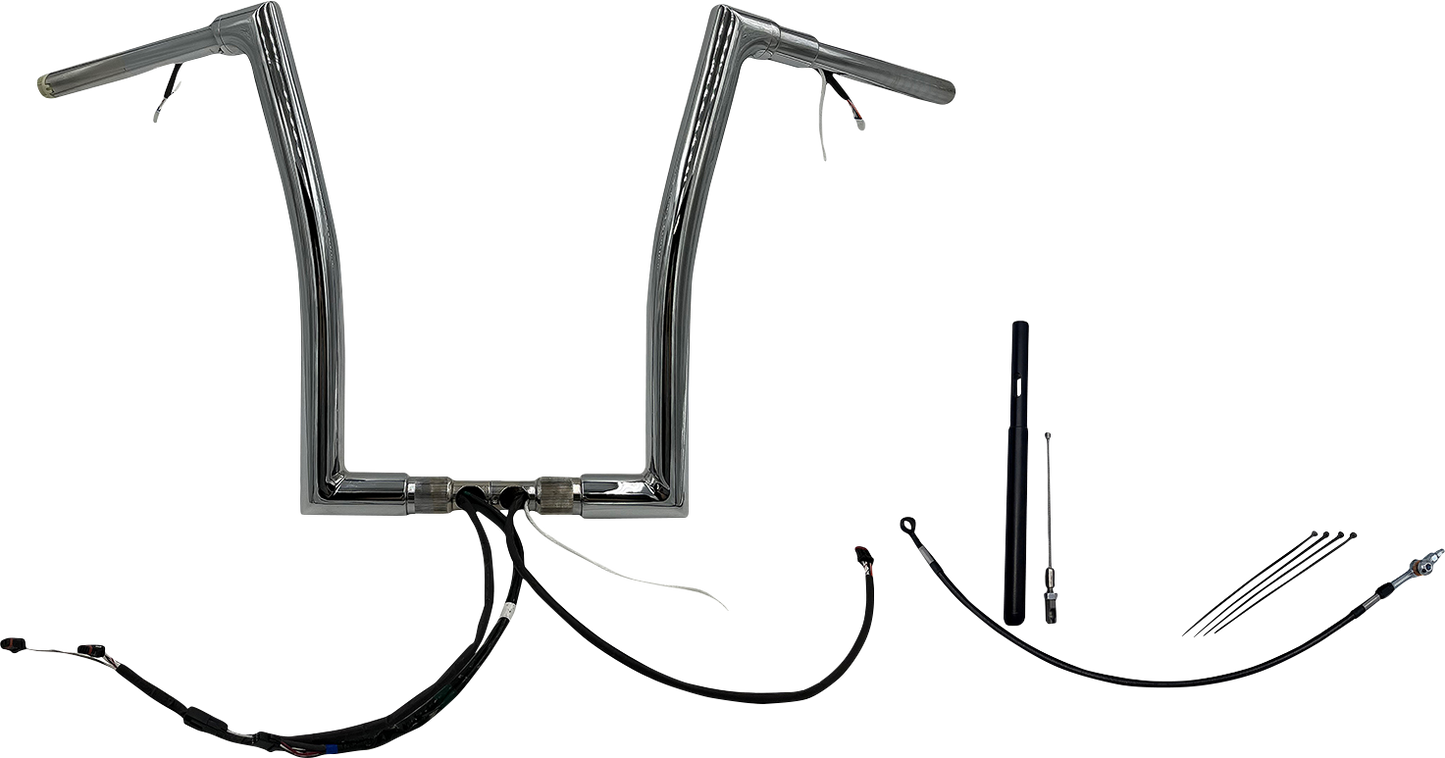 Fat Baggers, Inc. Plug & Play EZ Install 1-1/2" Flat Top Handlebar Kit 612916