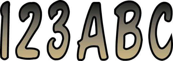 Hardline Series 300 Carbon Fiber Registration Kit Gradation - Beige/Black BRB...