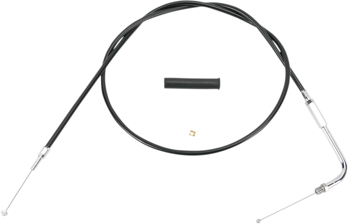 Drag Specialties Alternative Length Black Vinyl Throttle Cable 42in.