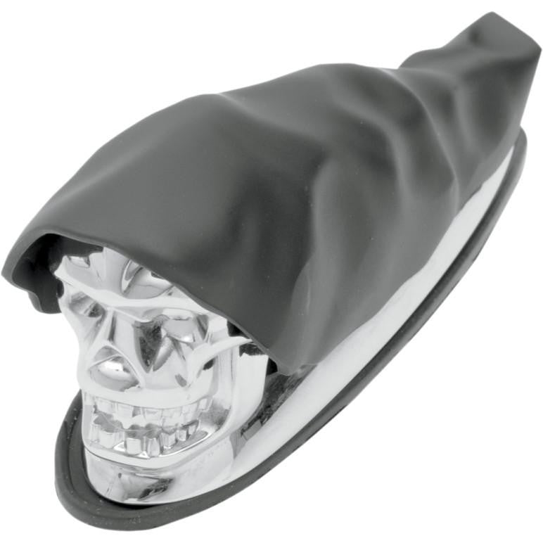 Drag Specialties Shrouded Skull Fender Ornament 1405-0158