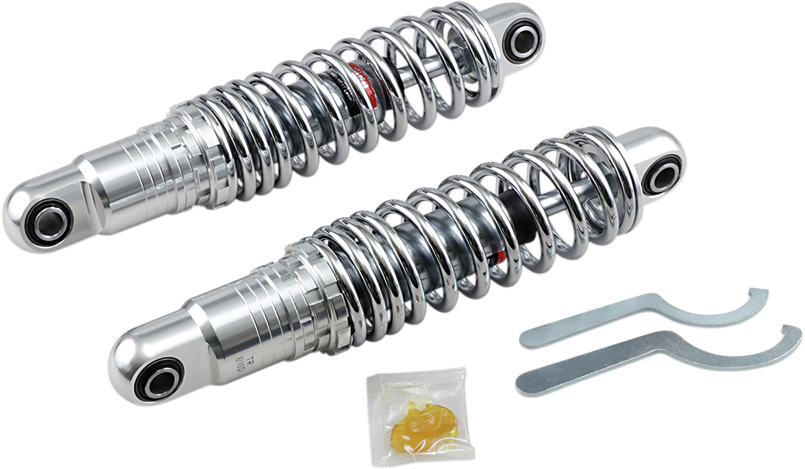 Drag Specialties Premium Ride-Height Adjustable Shocks 1310-1671 Chrome
