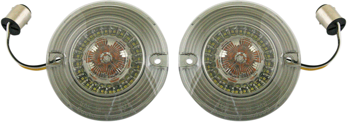 Custom Dynamics LED Front Dynamic Ringz Flat Probeam Turn Signal Inserts PB-A...