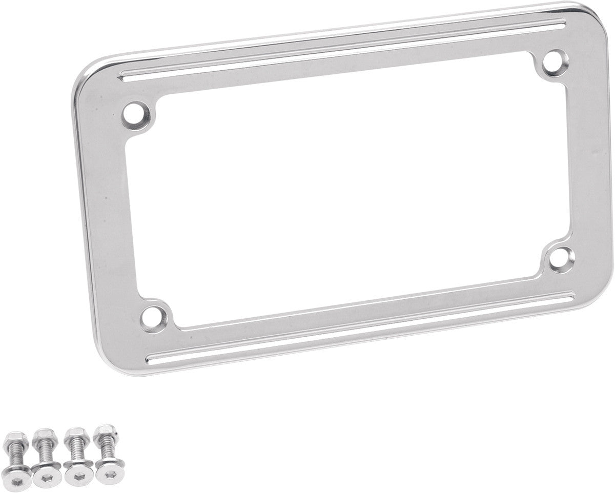 Drag Specialties Chrome License Plate Frame 2030-0214
