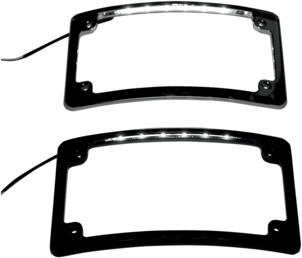 Custom Dynamics LED License Plate Frame Chrome LPF-RAD-C-LP
