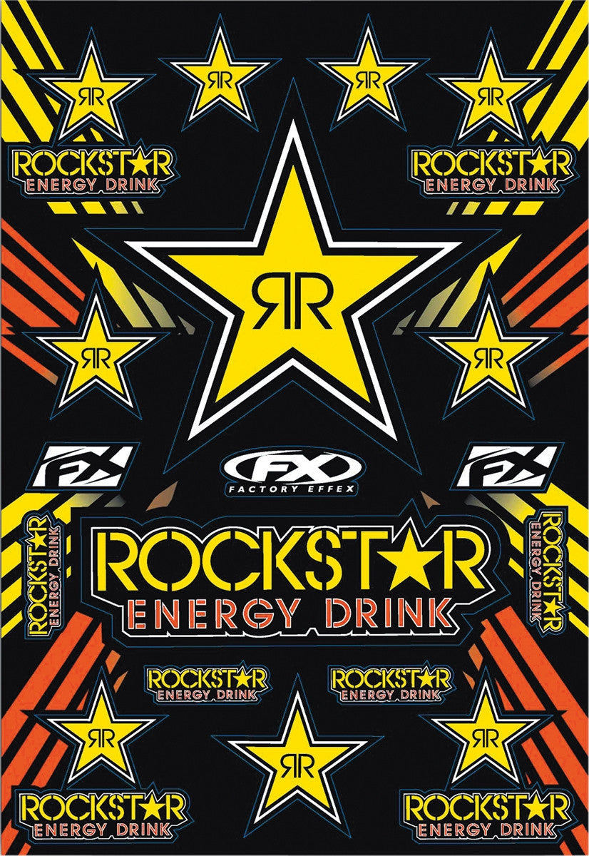 Factory Effex Rockstar Gold Reflective Sticker Kit 15-68700