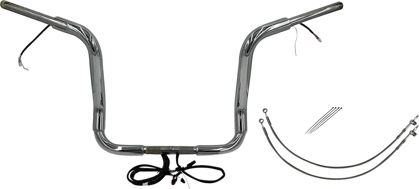 Fat Baggers, Inc. Plug & Play EZ Install 1-1/2" Round Top Handlebar Kit 802514