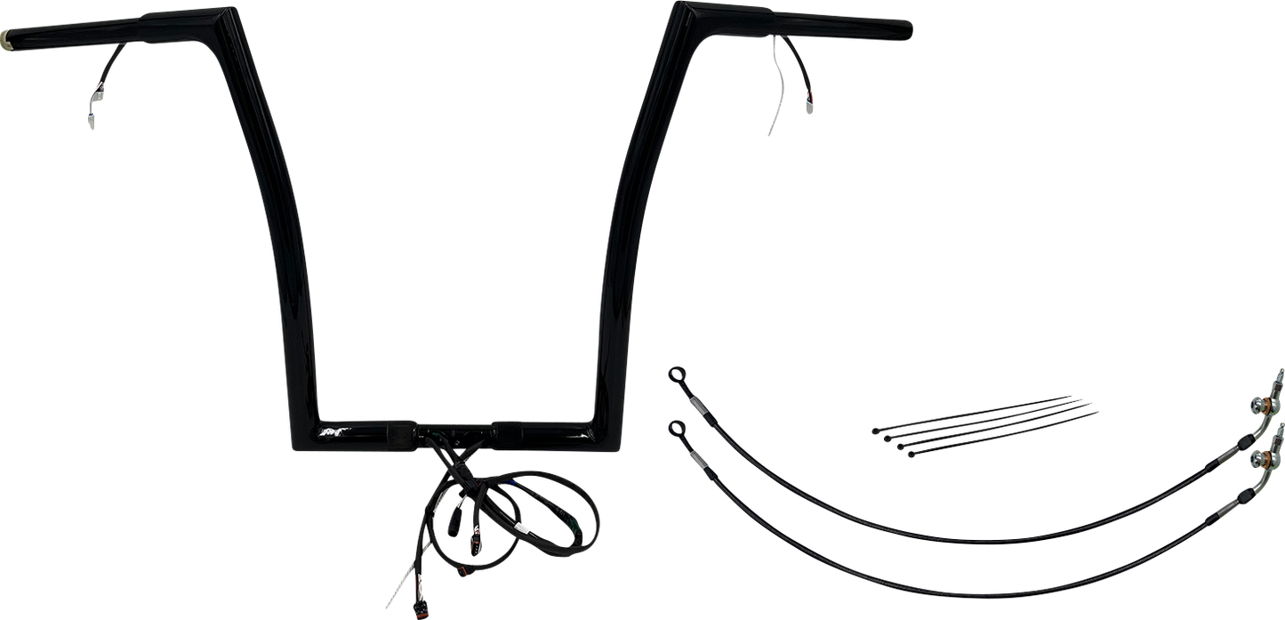 Fat Baggers, Inc. Plug & Play EZ Install 1-1/4" Flat Top Handlebar Kit 702916-B