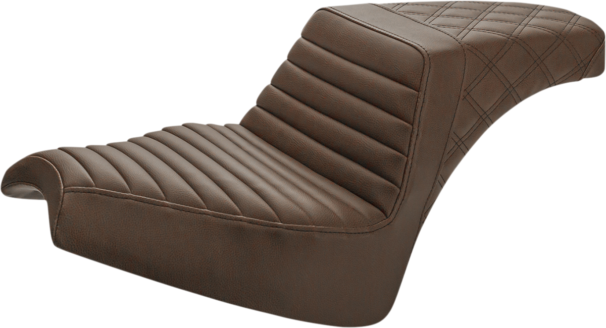 Saddlemen Step Up Seat Driver Tuck and Roll/Passenger Lattice Stitch I21-04-1...