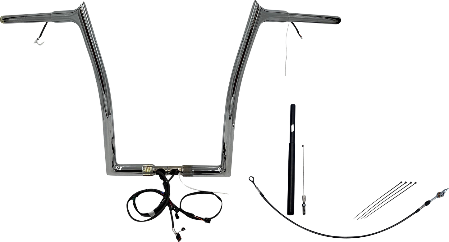 Fat Baggers, Inc. Plug & Play EZ Install 1-1/4" Pointed Top Handlebar Kit 912916