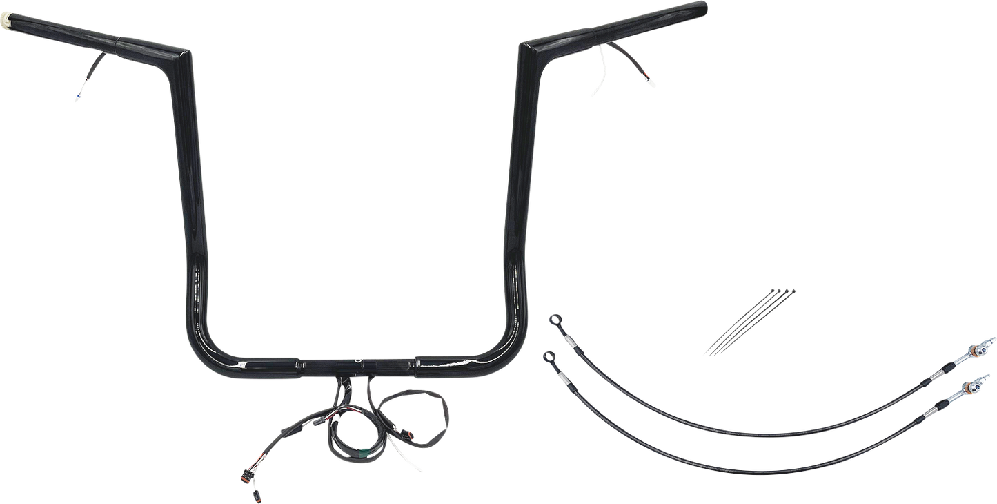 Fat Baggers, Inc. Plug & Play EZ Install 1-1/4" Flat Top Handlebar Kit 701216-B