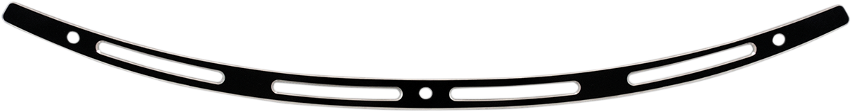 Memphis Shades Stainless Steel Windshield Trim Black Contrast Slotted MEB0974