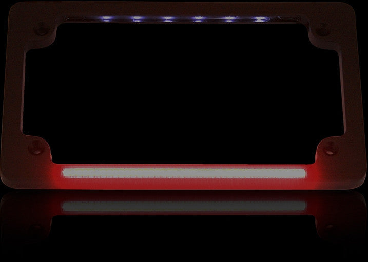 Custom Dynamics Dual LED License Plate Frames Black TF02-B