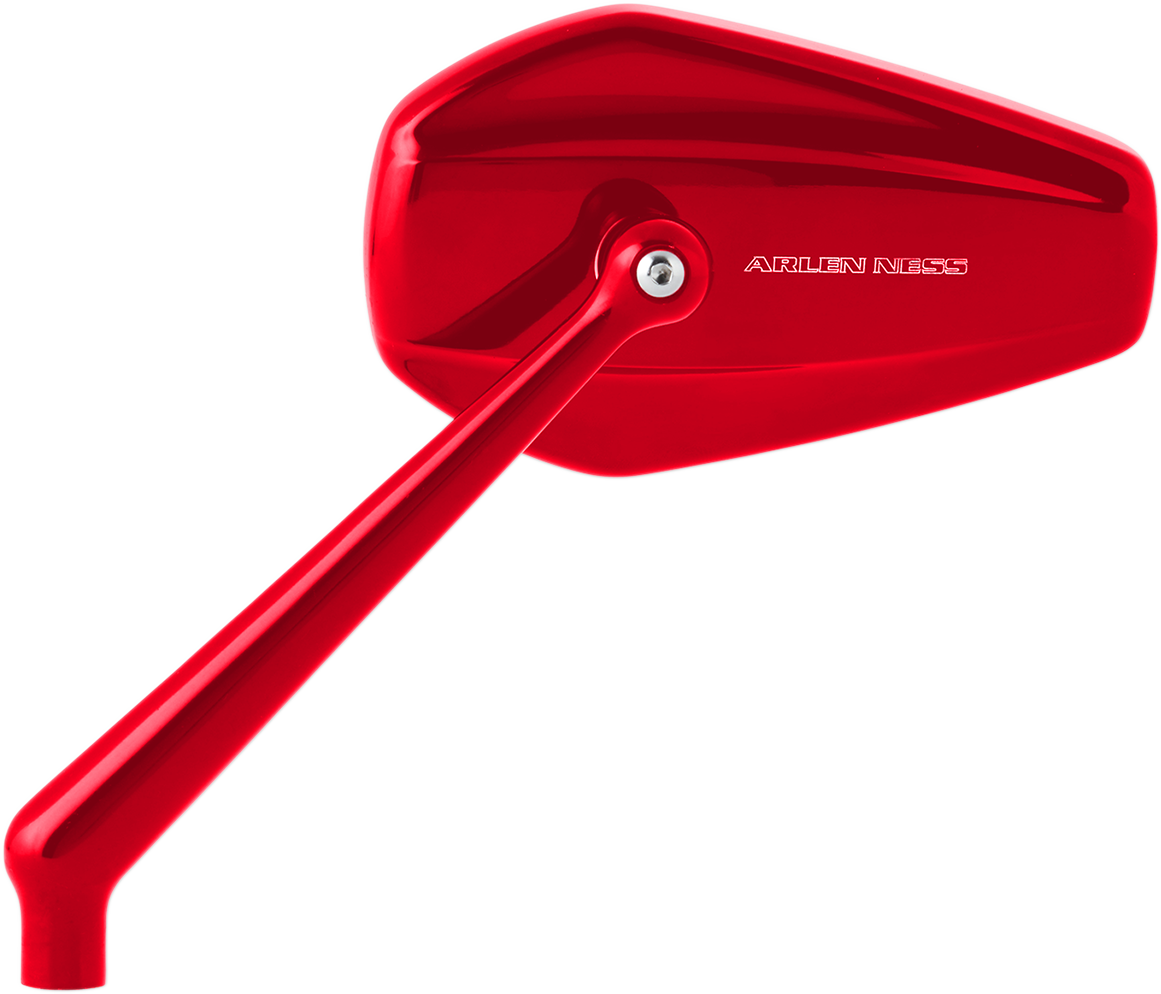 Arlen Ness Mini Stocker Mirrors Red Left 13-152