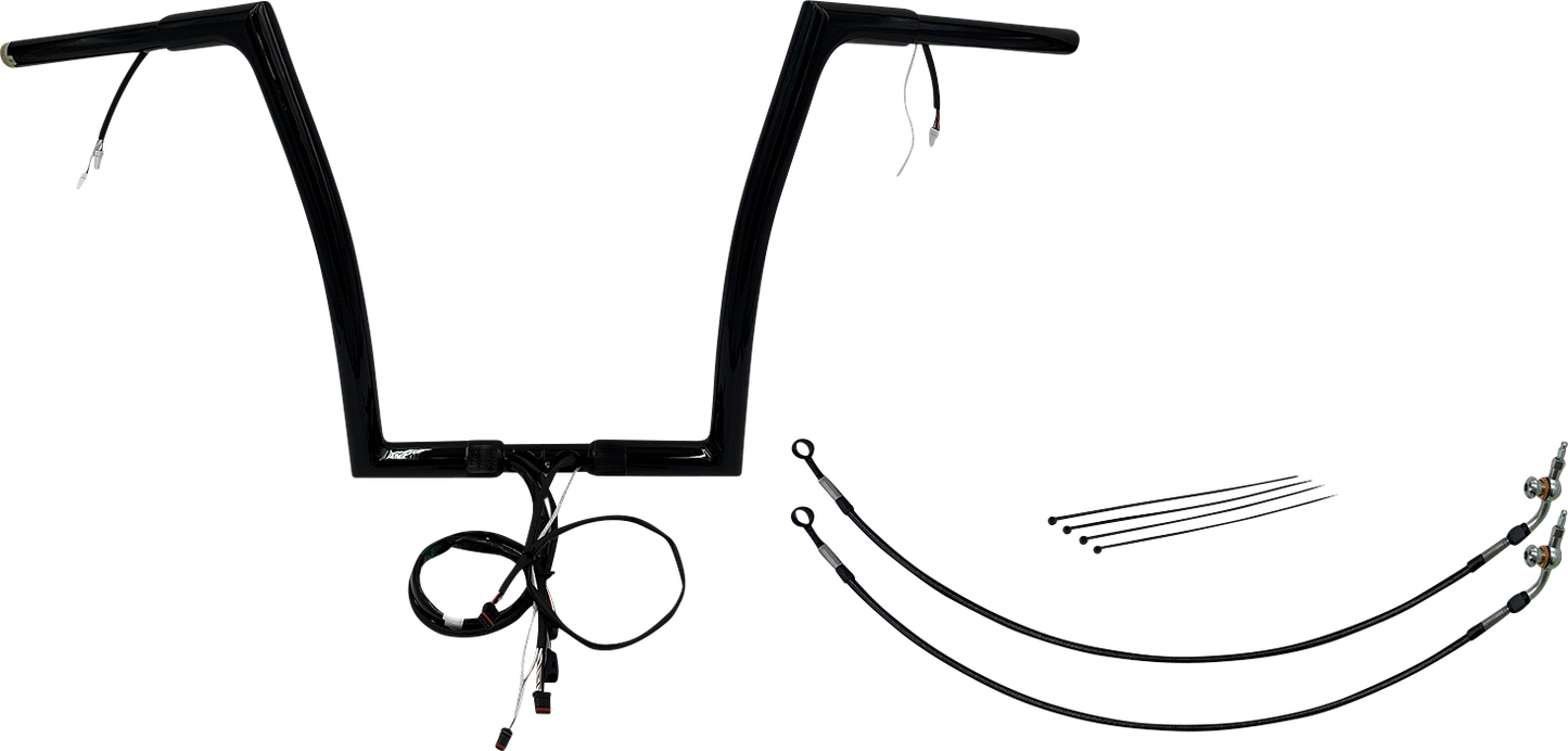 Fat Baggers, Inc. Plug & Play EZ Install 1-1/4" Flat Top Handlebar Kit 702914-B