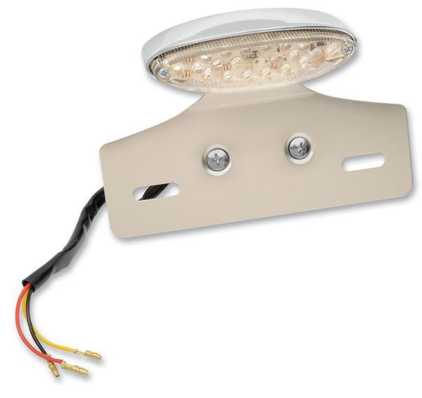 Drag Specialties Mini LED Cat Eye Taillight with License Plate Mount 2010-0572