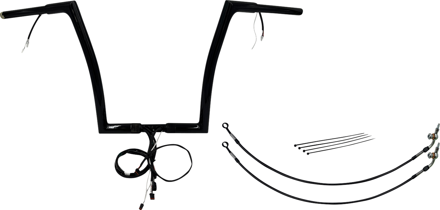 Fat Baggers, Inc. Plug & Play EZ Install 1-1/4" Flat Top Handlebar Kit 701914-B