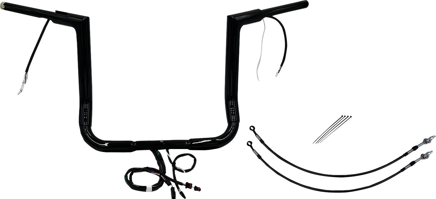Fat Baggers, Inc. Plug & Play EZ Install 1-1/2" Flat Top Handlebar Kit 602216-B