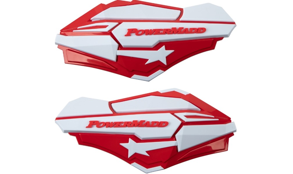 Powermadd Sentinel Handguards Red/White 34422