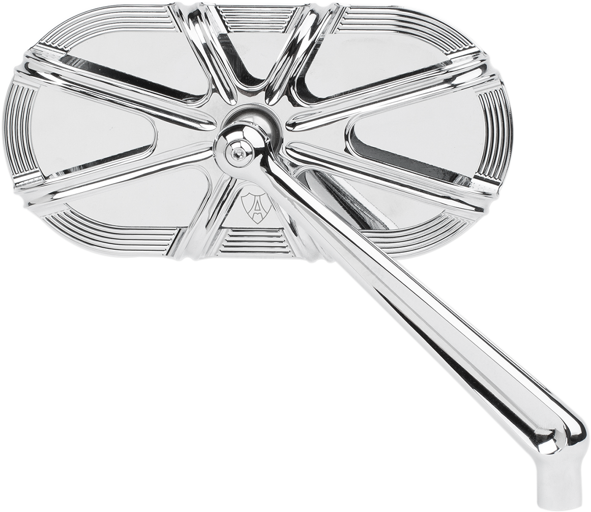 Arlen Ness Caged Series Mirrors Right Chrome 10 Gauge 13-163
