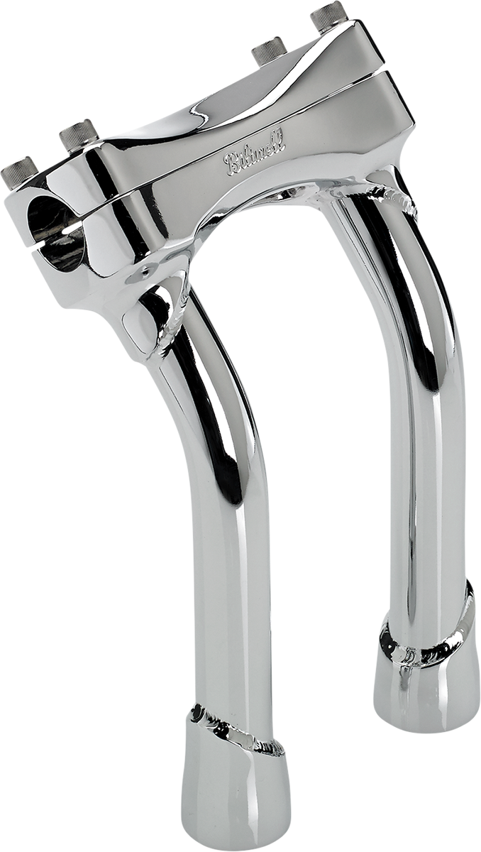 BILTWELL O/S Murdock Risers 8" Chrome Pull Back 6414-105-08