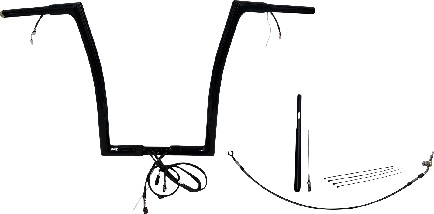 Fat Baggers, Inc. Plug & Play EZ Install 1-1/4" Flat Top Handlebar Kit 712916-B