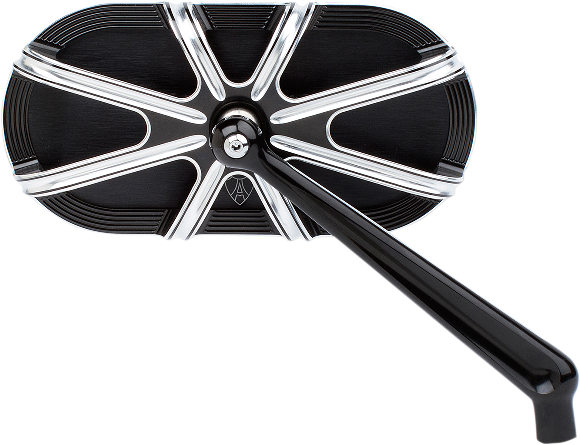 Arlen Ness Caged Series Mirrors Right Black 10 Gauge 13-162
