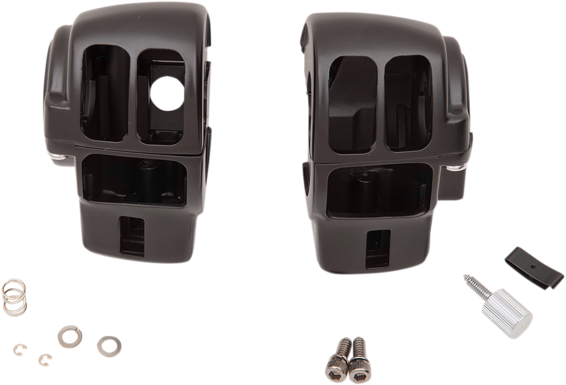 Drag Specialties Switch Housing Kits Matte Black 0616-0358