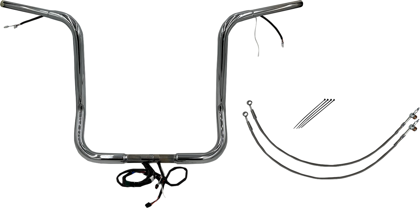 Fat Baggers, Inc. Plug & Play EZ Install 1-1/4" Round Top Handlebar Kit 901516